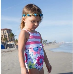Girl's One Piece Swim Suit
